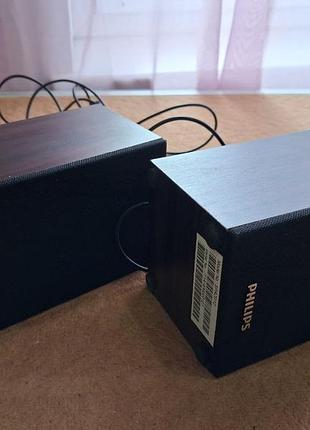 Міні-колонки philips spa20/12 — usb, 3 вт, дерев’яний корпус