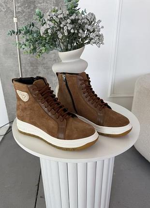 Демисезонные ботинки ботинки из натуральной замши на осень весна 🍁🍂🍁