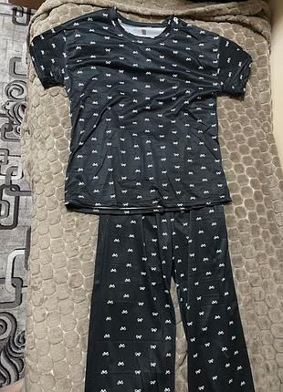 Пижама с бантиками пижама женская