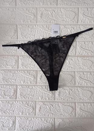 Нові трусики стринги чорні р.22 54