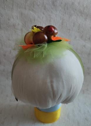 Аксесуари, прикраси для волосся. осінній обруч обідок ободок з грибами на свято осені до костюму грибочка. гриби v.j.v.