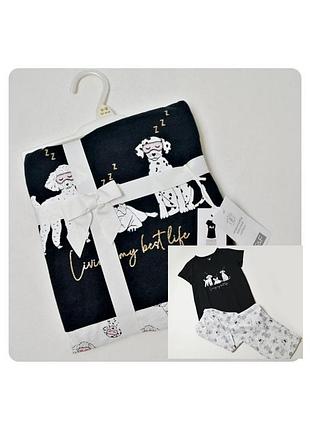 Нова бавовняна піжама футболки та штани