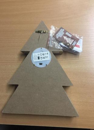 Новогодняя деревянная led ёлка