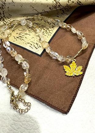 Кольє з цитрину