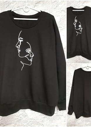 Стильный свитшот большой размер от 44 до 76