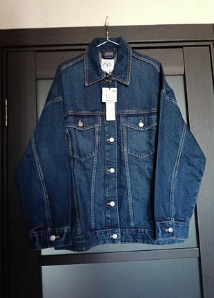 Джинсова куртка вітровка джинсова m l zara