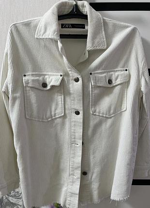 Стильна рубашка zara вільного крою