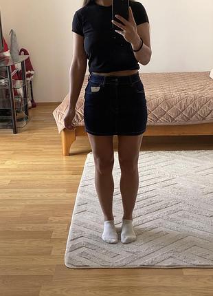 Міні спідниця zara 34 джинс