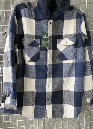 Чоловіча куртка-сорочка на хутрі