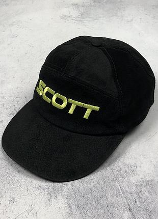 Вінтажна ретро шкіряна пʼятипанелька кепка scott taiwan