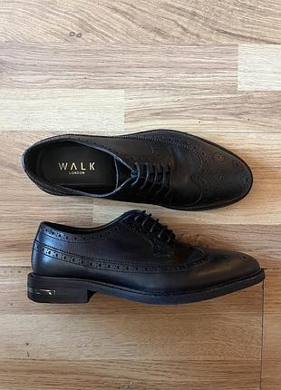 Чоловічі шкіряні броги/туфлі walk london oliver brogue shoe