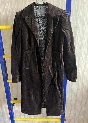 Mexx бархат велюр микро вельвет пальто тренч