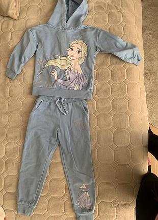 Костюм утеплений теплий фліс ельза frozen крижане серце