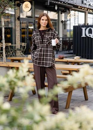 Сорочка картата тепла