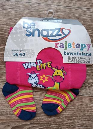 Колготы под памперс be snazzy на девочку, 56-62, демисезон, 11057