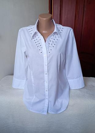 Рубашка женская белая charles voegele 40 евро размер