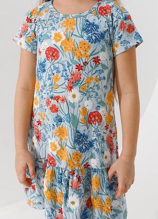 Сукня для дівчинки в квітковий принт
