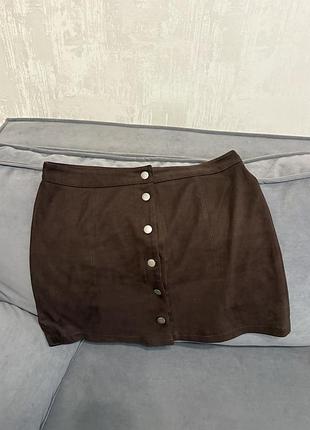 Спідниця з екозамші