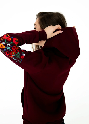 Худі вишиванка з вишитими рукавами