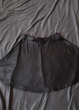 Черная юбка candy couture из искусственной кожи