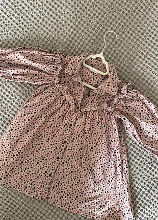 Осіння вельветова сукня next для дівчинки рожева 3-4 роки