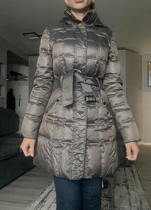 Пуховик під пояс
