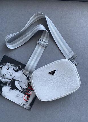 Біла сумка крос боді 🦢