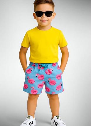 Стильные пляжные шорты для мальчика с фламинго next