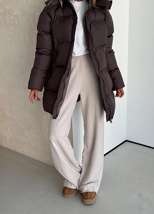 Дутый пуфер пуховик куртка