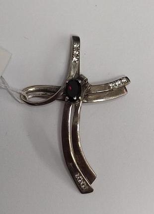 Серебряная подвеска \крестик