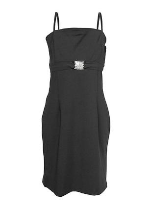 Платье на бретельках с брошью 42 размер (36 евроразмер).