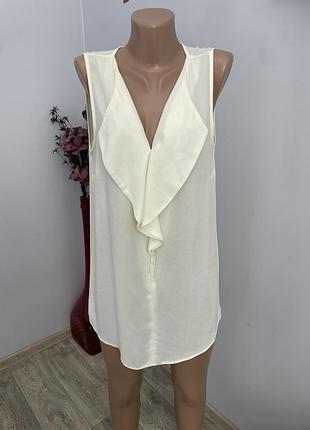 Блуза блузка кремова довга 14 розмір