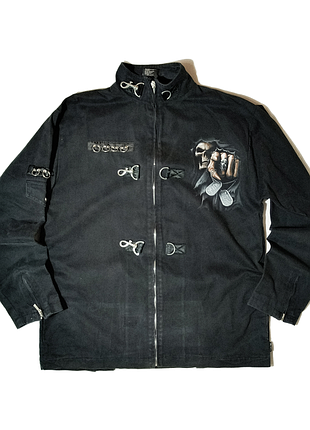 Джинсовка з коміром стійкою