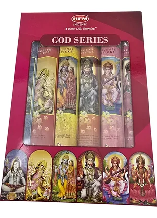 Подарочный набор благовоний god series (божественная серия) (hem) аромапалочки
