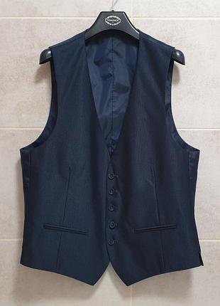 C&amp;a жилет - m • l • xl - slim fit - синий - 2082156 - мужская классическая жилетка ж54 ж50 же52