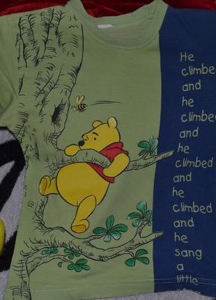 Футболочка винни пух (турция ) 100% хлопок.