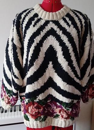 Вінтажний вовняний светр