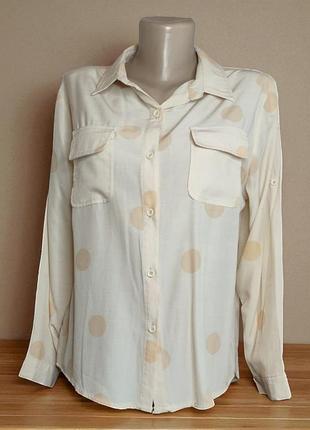 Нежная женская рубашка aimi fashion в крупный горох