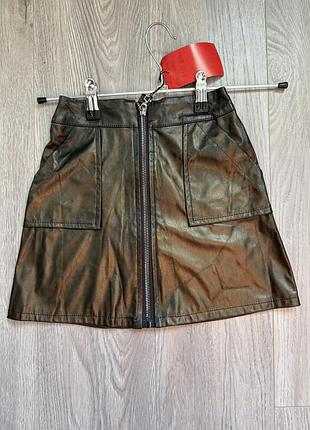 Шкіряна спідничка для дівчинки