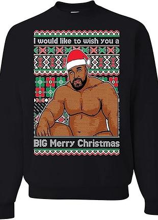 Світшот новорічний «потворний» санта баррі вуд