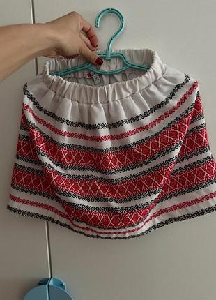 Спідниця вишиванка, спідниця з українським орнаментом, вишита