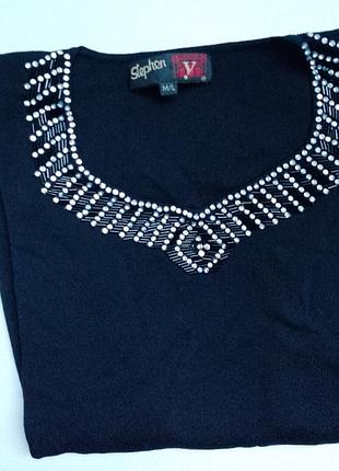 Роскошная кофта с камнями stephen