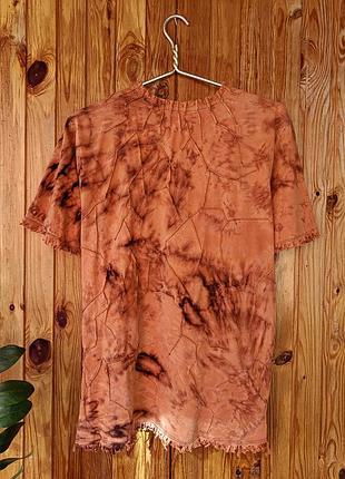 Кастомная футболка унисекс ручной работы