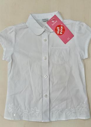 Блуза біла дитяча tu, на 5 років, 110 см