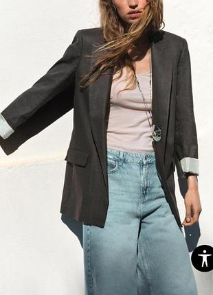 Пиджак блейзер лён