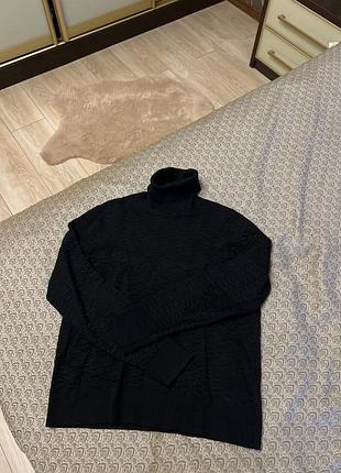 Гольф кофта черная  лонгслив водолазка  стильная базова модель