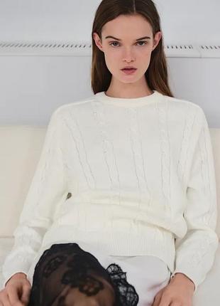 Светр з косами zara 5