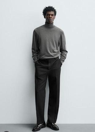 Темно серая водолазка гольф zara