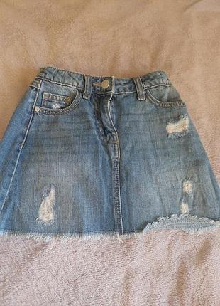 Продам джынсовую юбку размер 122