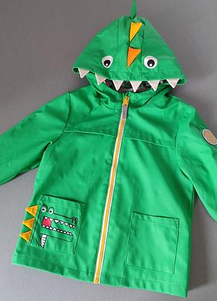 Дощовик вітровка динозаврик на осінь на весну зелений